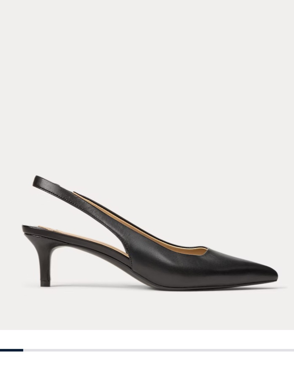 Ralph Lauren Lolah II Leather Slingback Pump